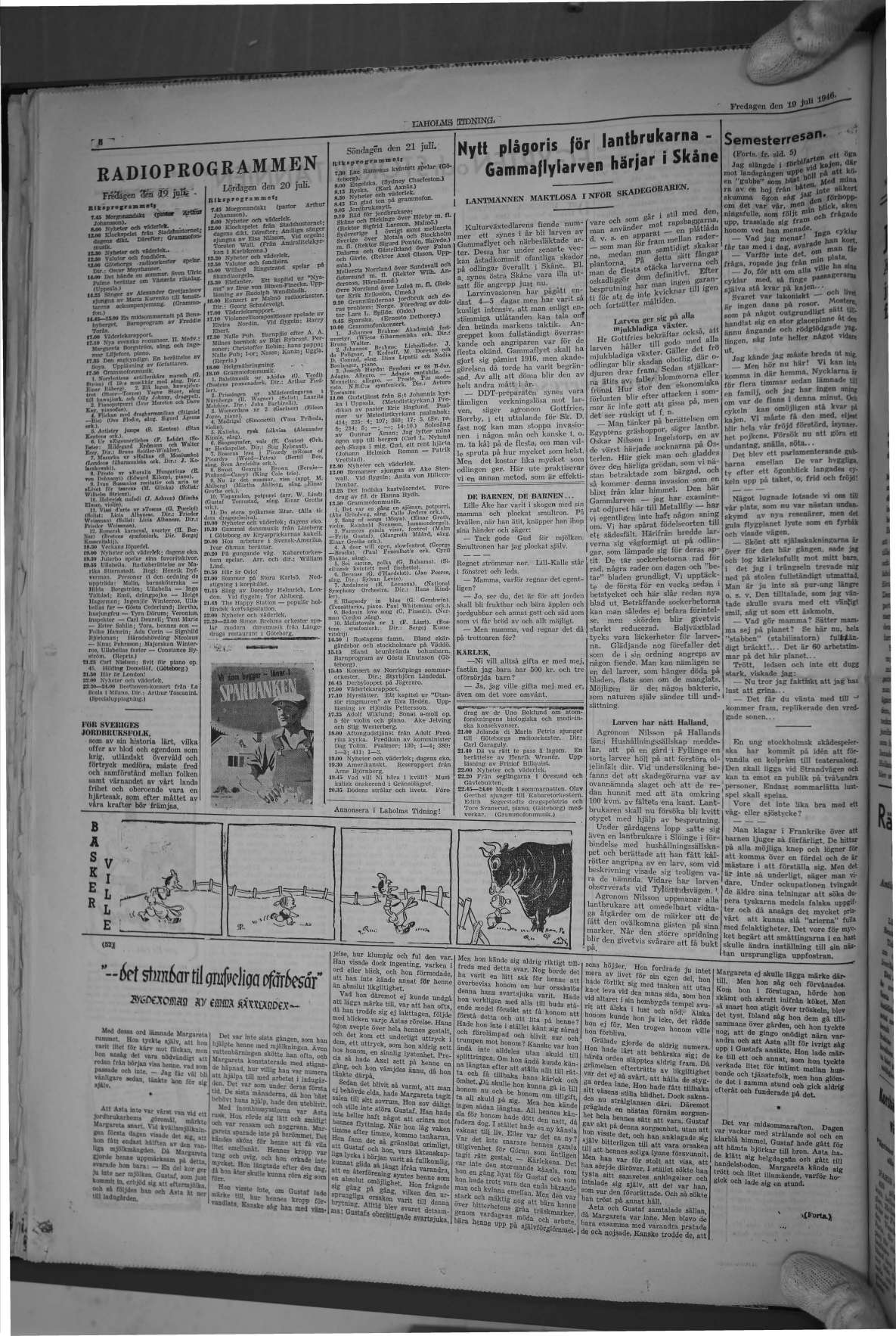 Laholms Tidning Fredag 19 juli 1946, sida 6