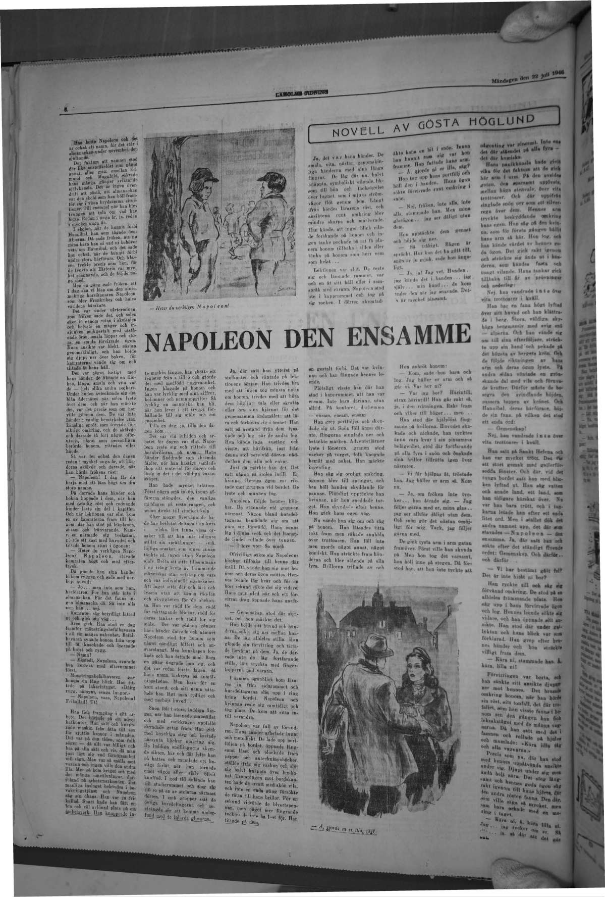 Laholms Tidning Måndag 22 juli 1946, sida 6