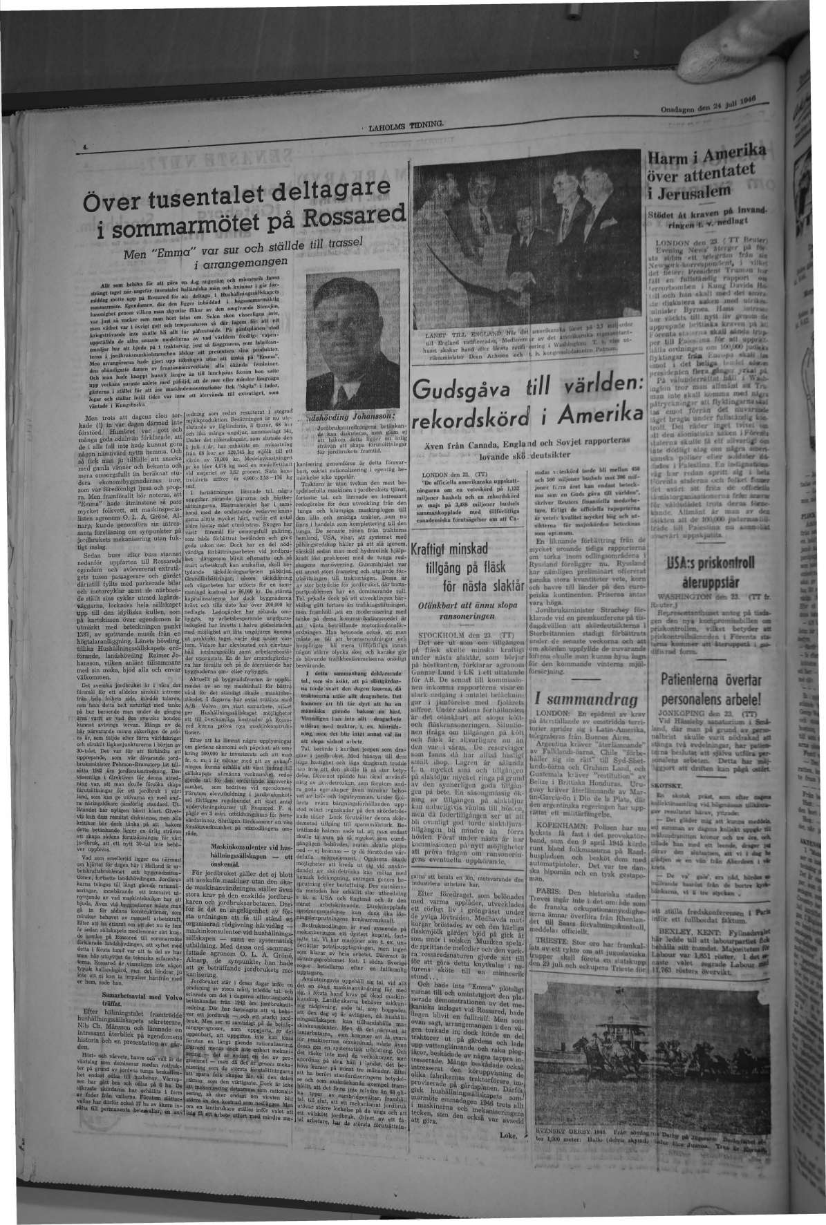Laholms Tidning Onsdag 24 juli 1946, sida 3