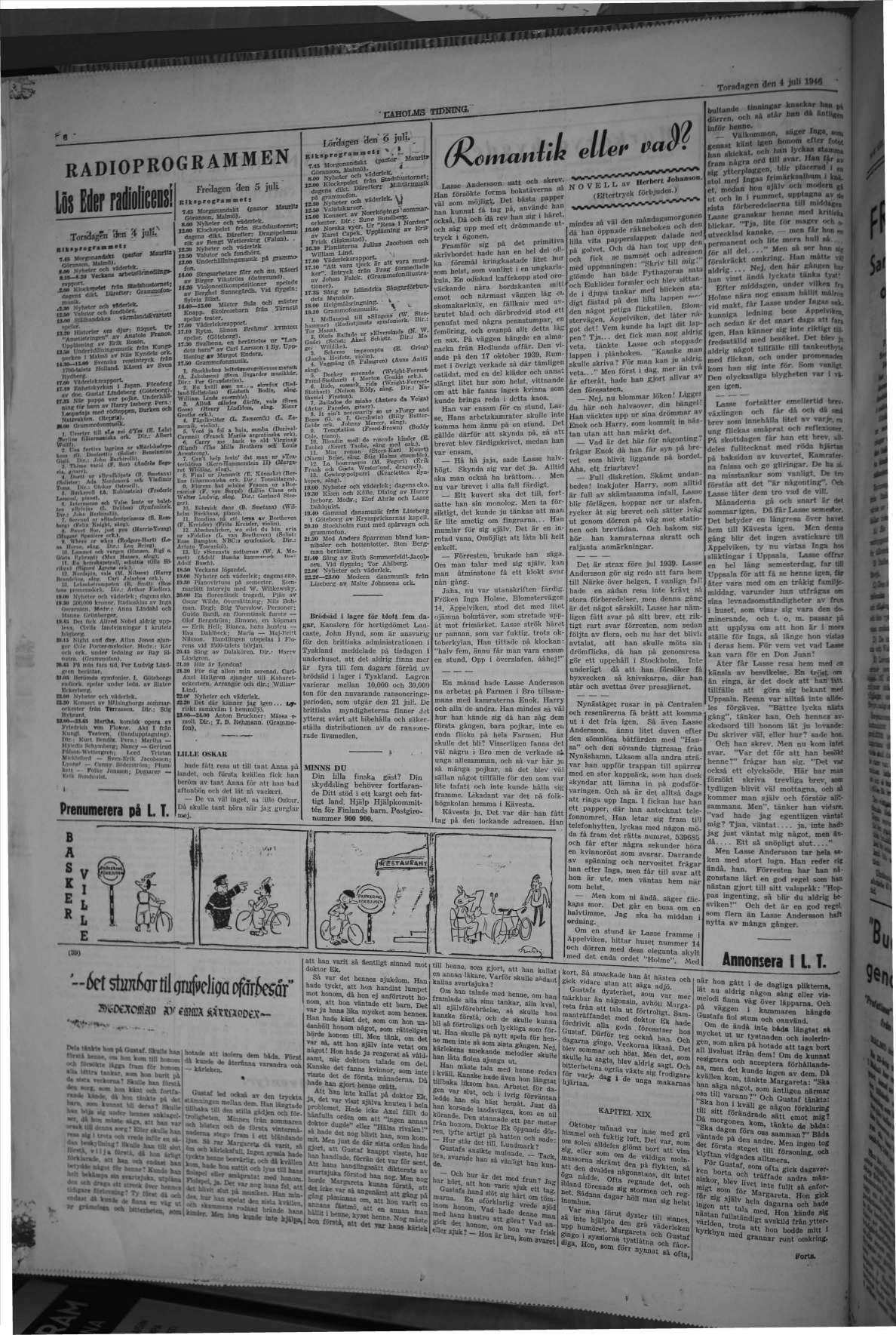 Laholms Tidning Torsdag 4 juli 1946, sida 6