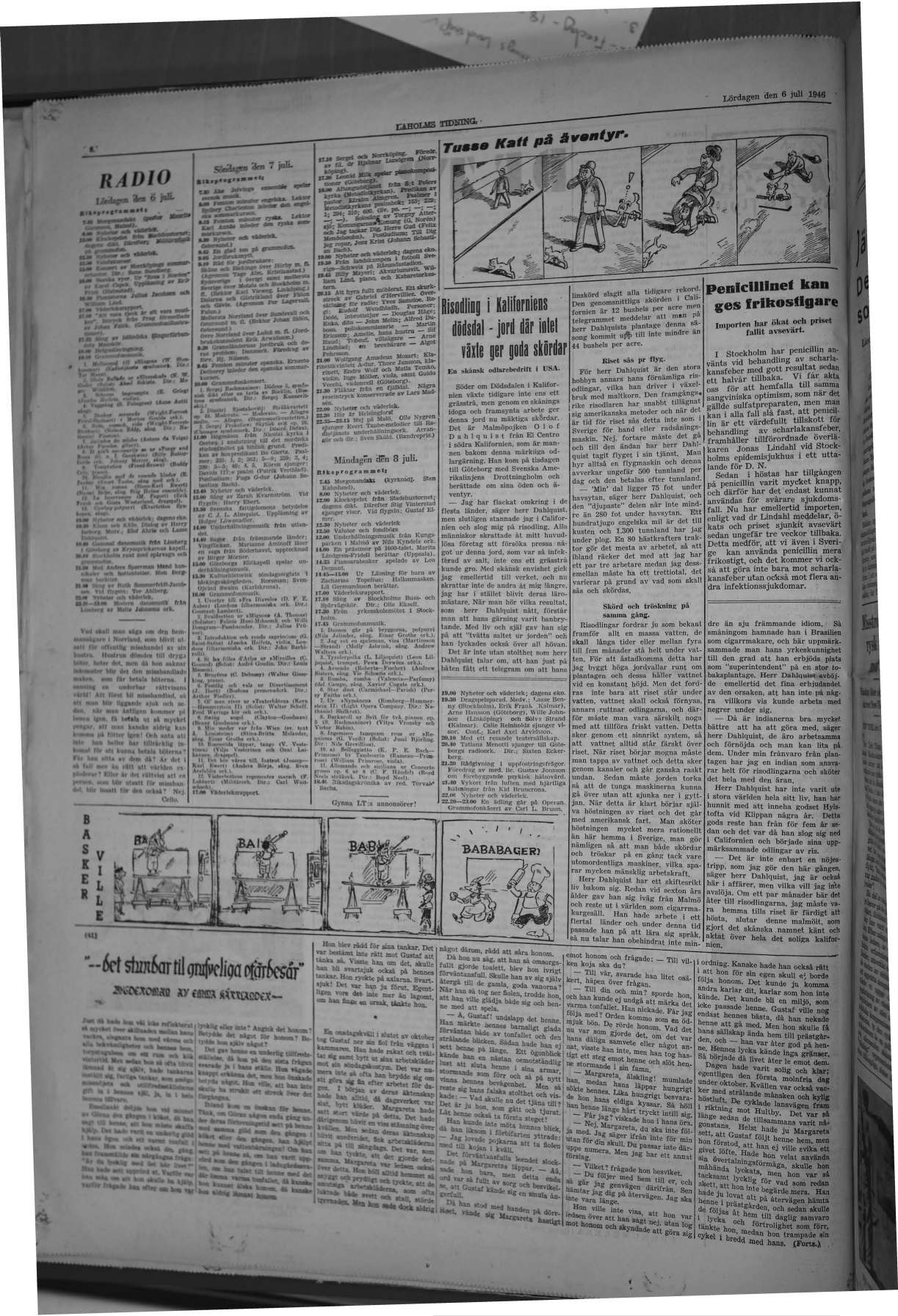 Laholms Tidning Lördag 6 juli 1946, sida 8