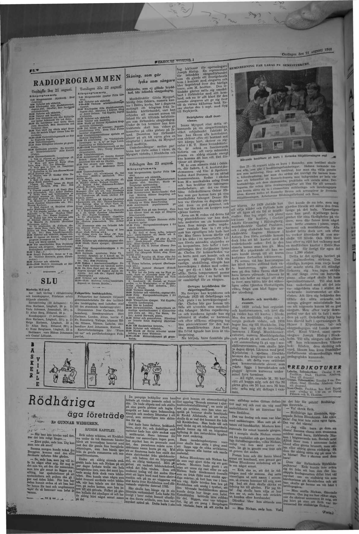Laholms Tidning Onsdag 21 augusti 1946, sida 6