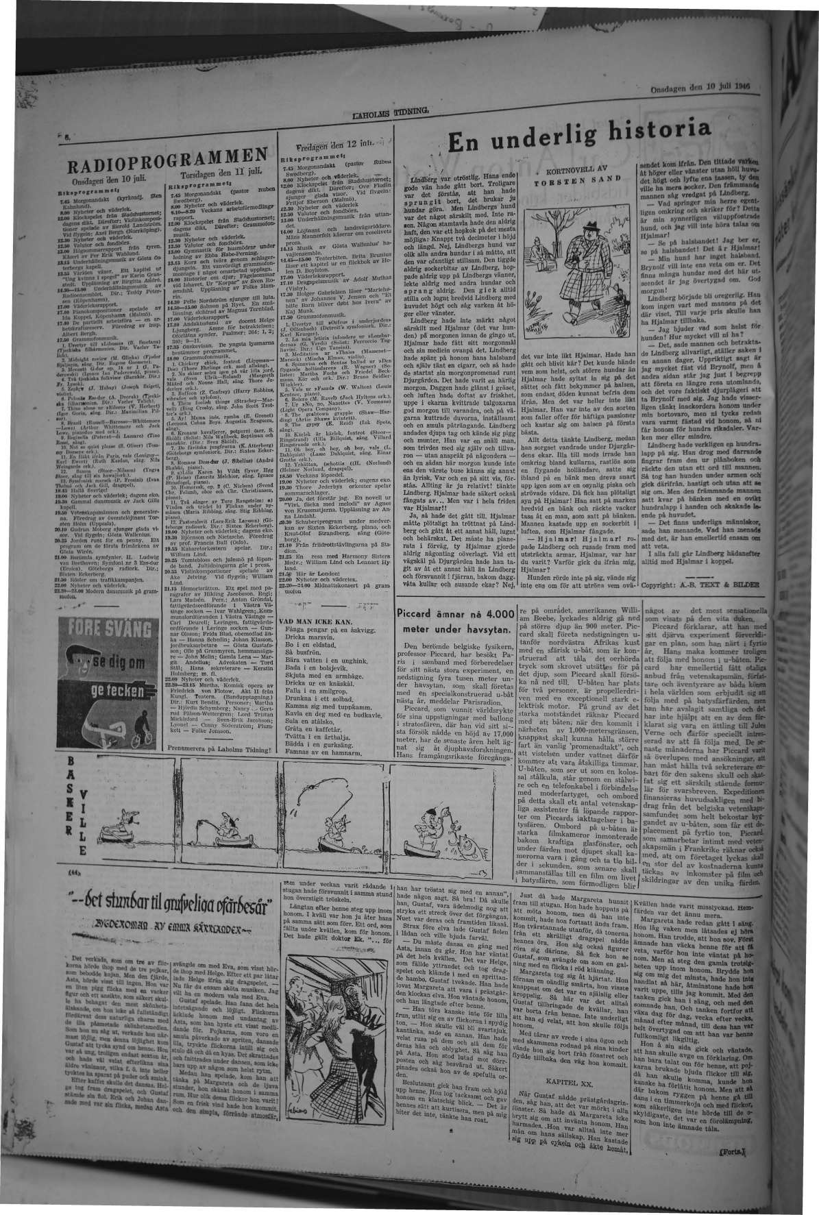 Laholms Tidning Onsdag 10 juli 1946, sida 6