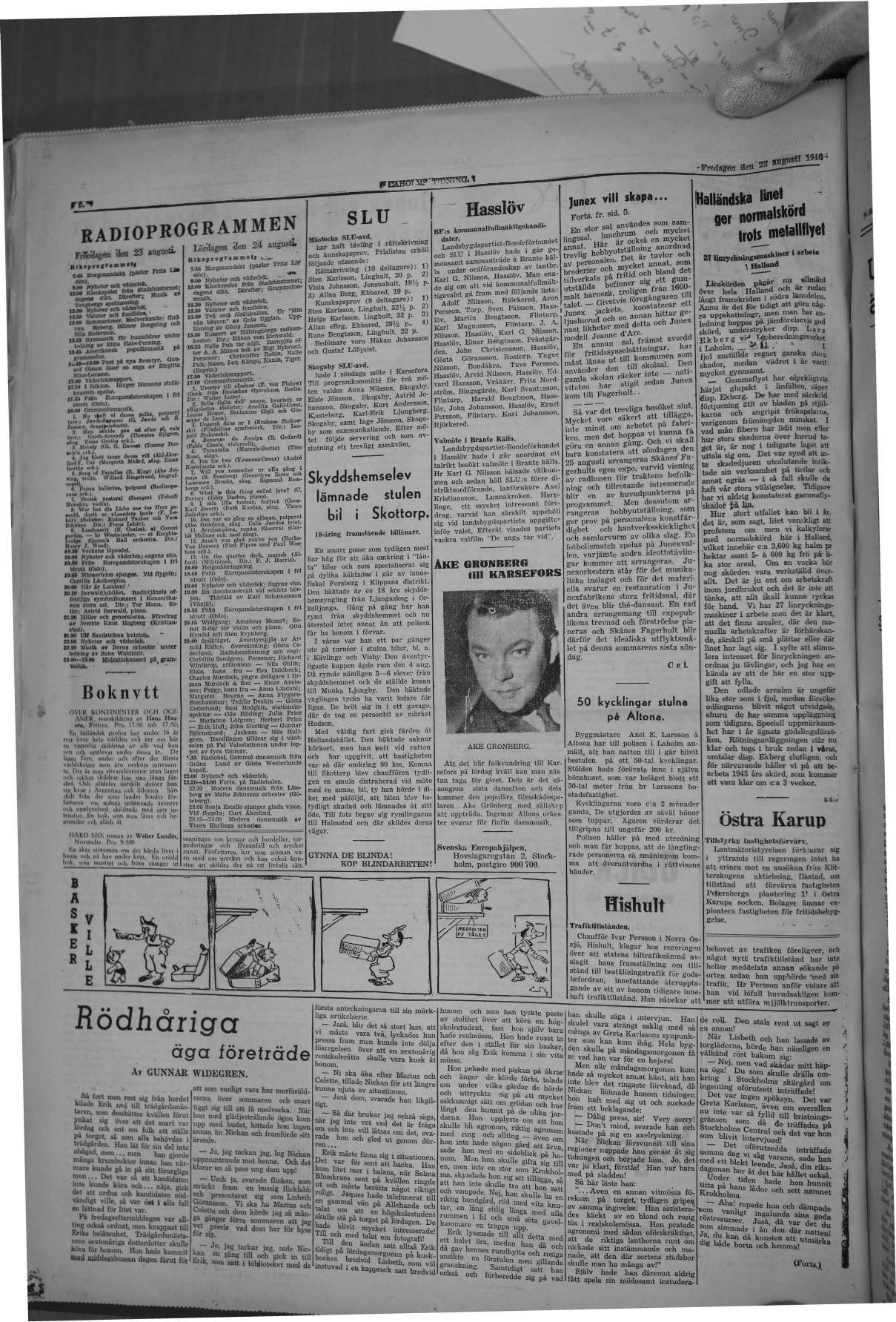 Laholms Tidning Fredag 23 augusti 1946, sida 6