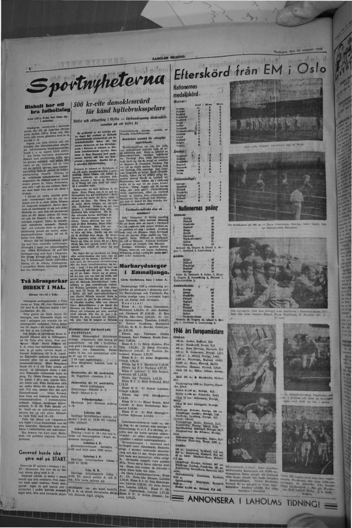 Laholms Tidning Tisdag 27 augusti 1946, sida 4