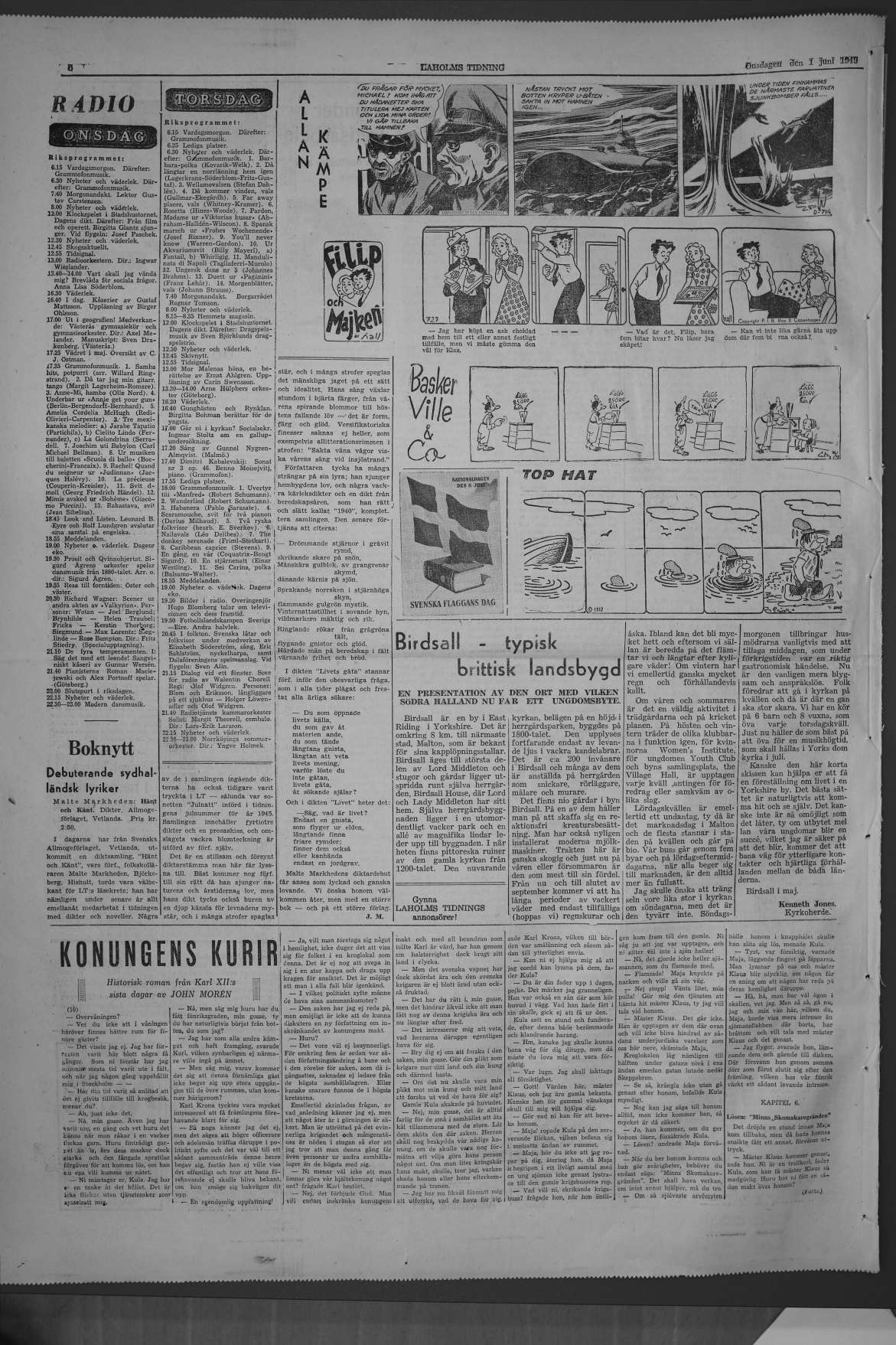 Laholms Tidning Onsdag 1 juni 1949, sida 6