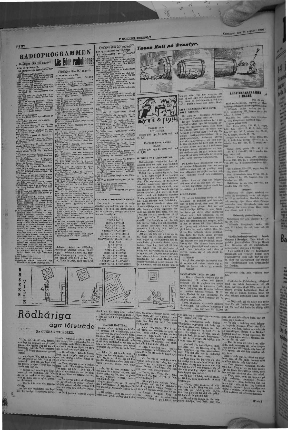 Laholms Tidning Onsdag 28 augusti 1946, sida 6