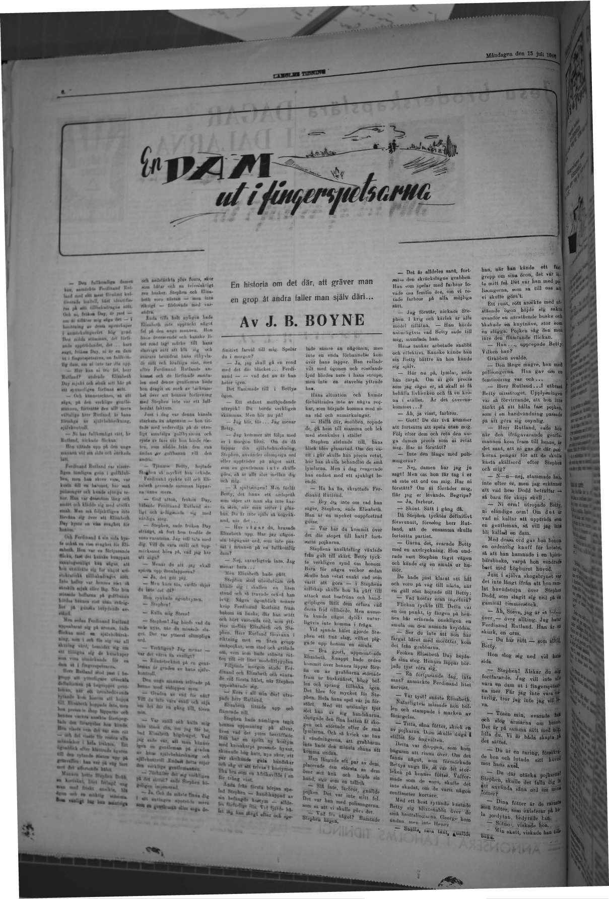 Laholms Tidning Måndag 15 juli 1946, sida 6
