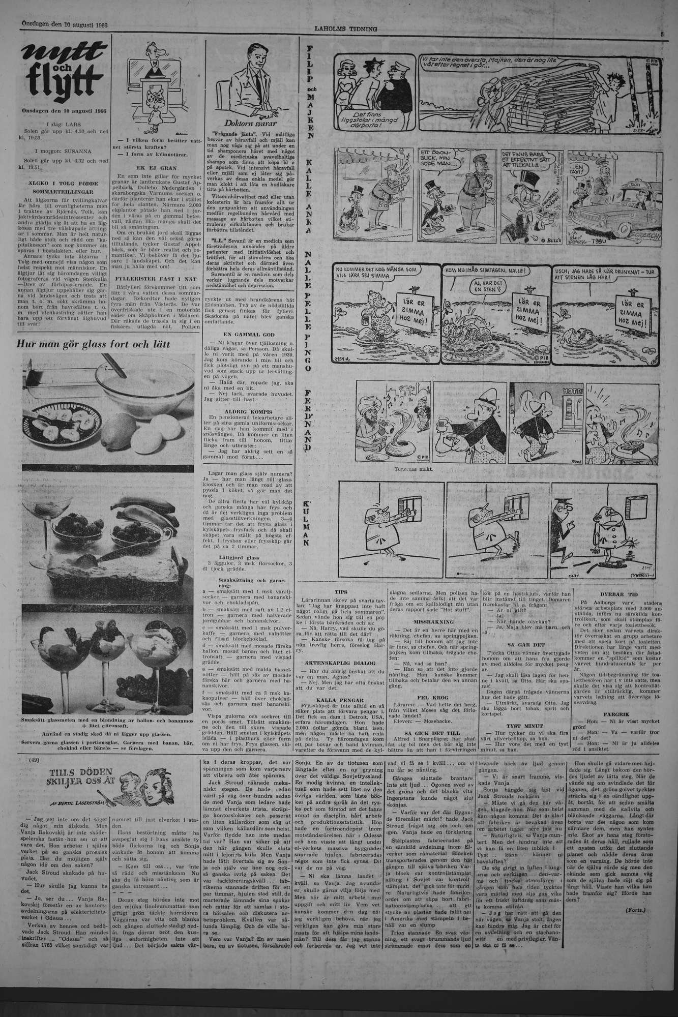 Laholms Tidning Onsdag 10 augusti 1966, sida 5