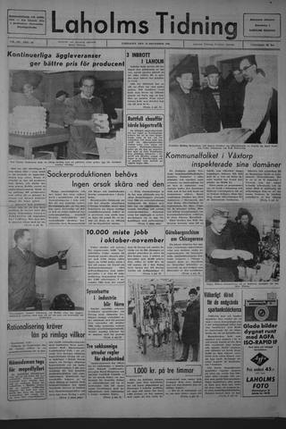 Förstasidan, Lördag 10 december 1966