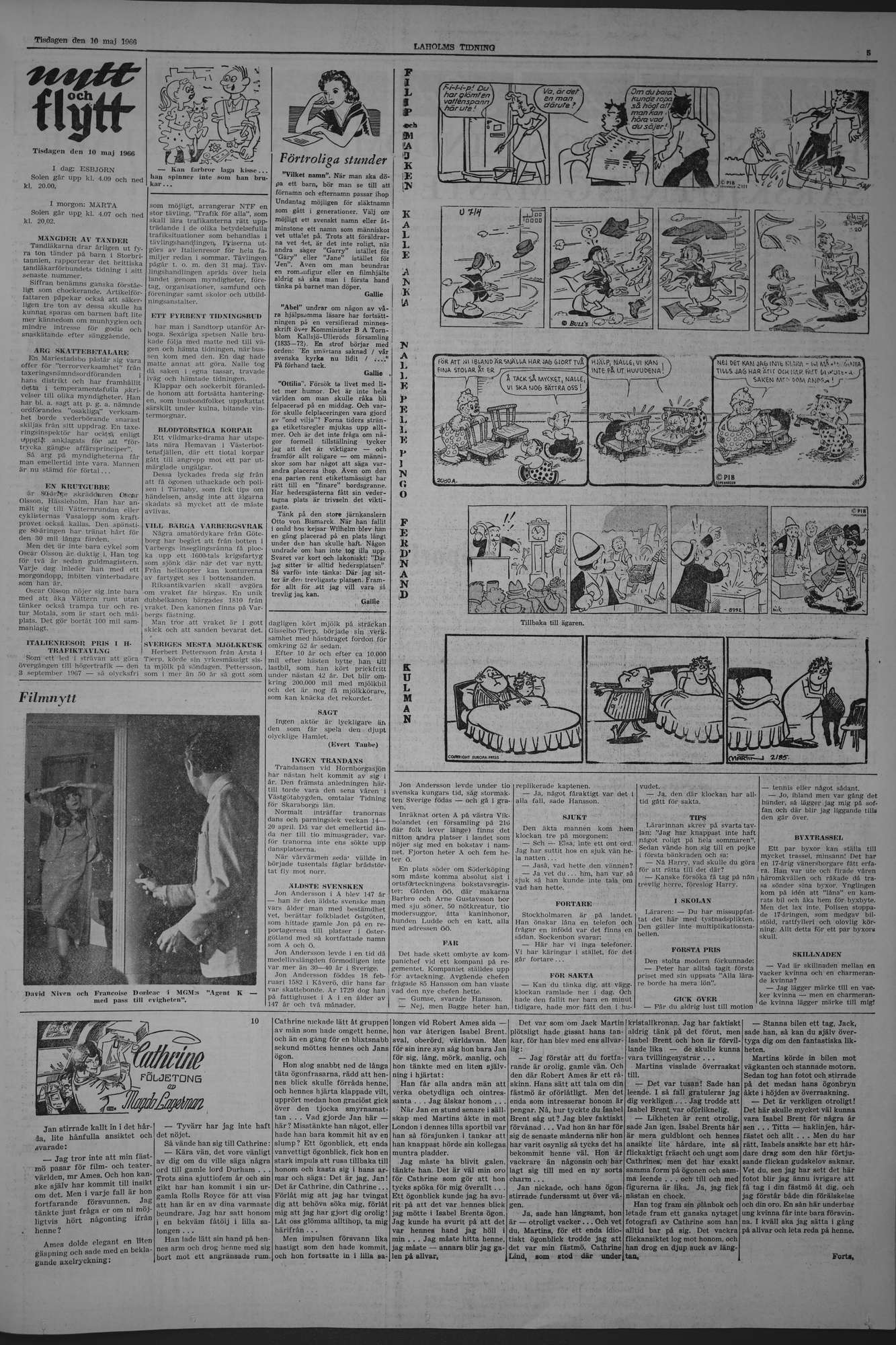 Laholms Tidning Tisdag 10 maj 1966, sida 5