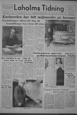 Förstasidan, Torsdag 10 november 1966