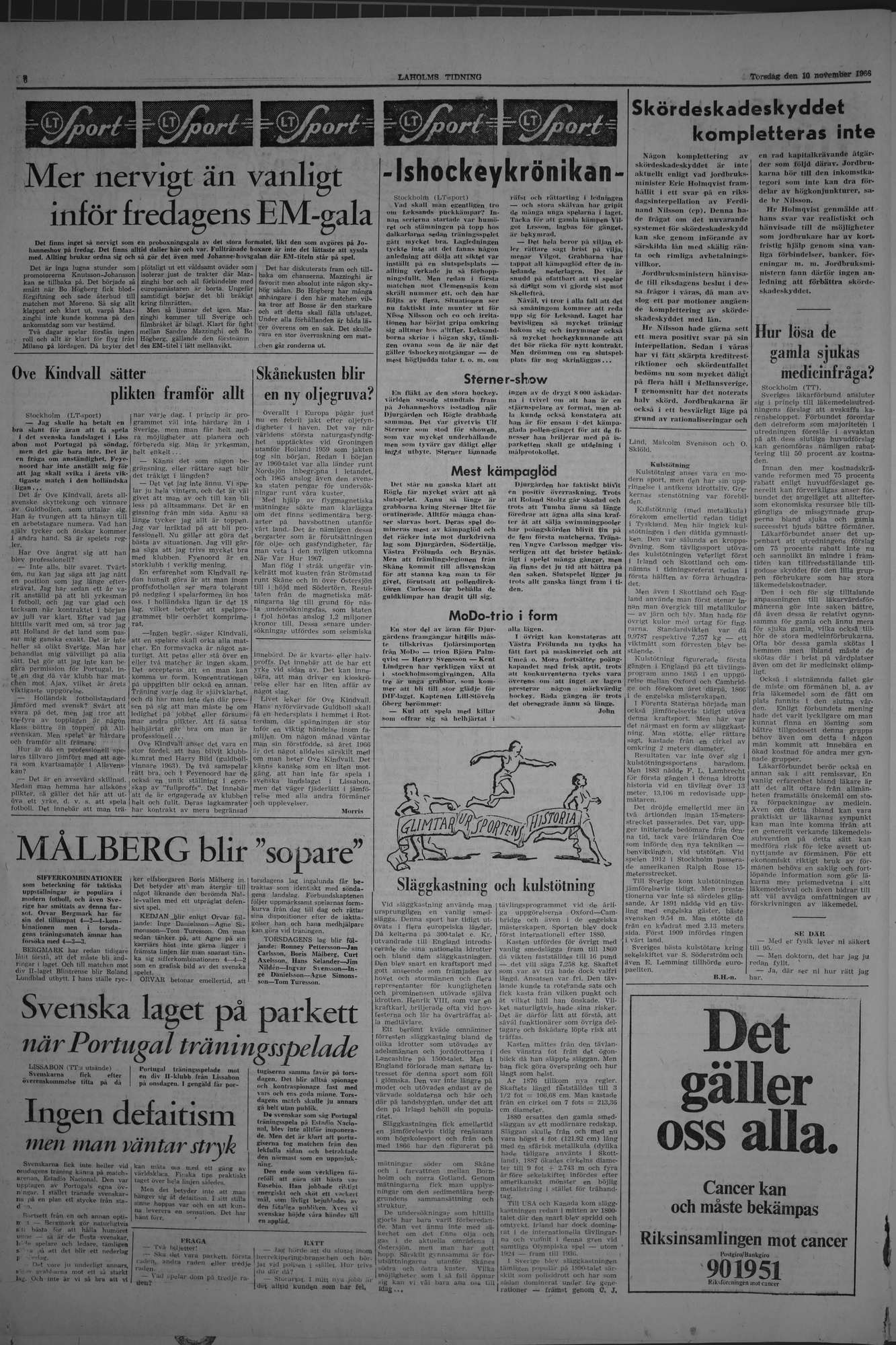Laholms Tidning Torsdag 10 november 1966, sida 6