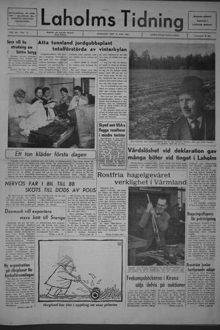 Förstasidan, Onsdag 11 maj 1966