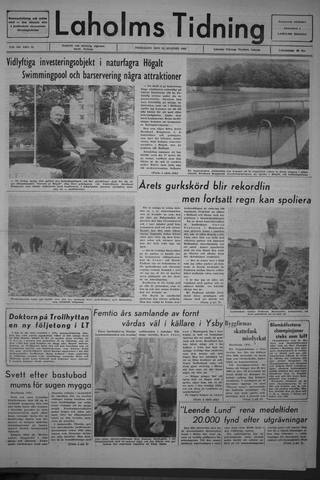 Förstasidan, Fredag 12 augusti 1966