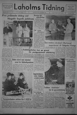 Förstasidan, Måndag 12 december 1966