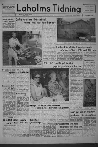 Förstasidan, Tisdag 12 juli 1966