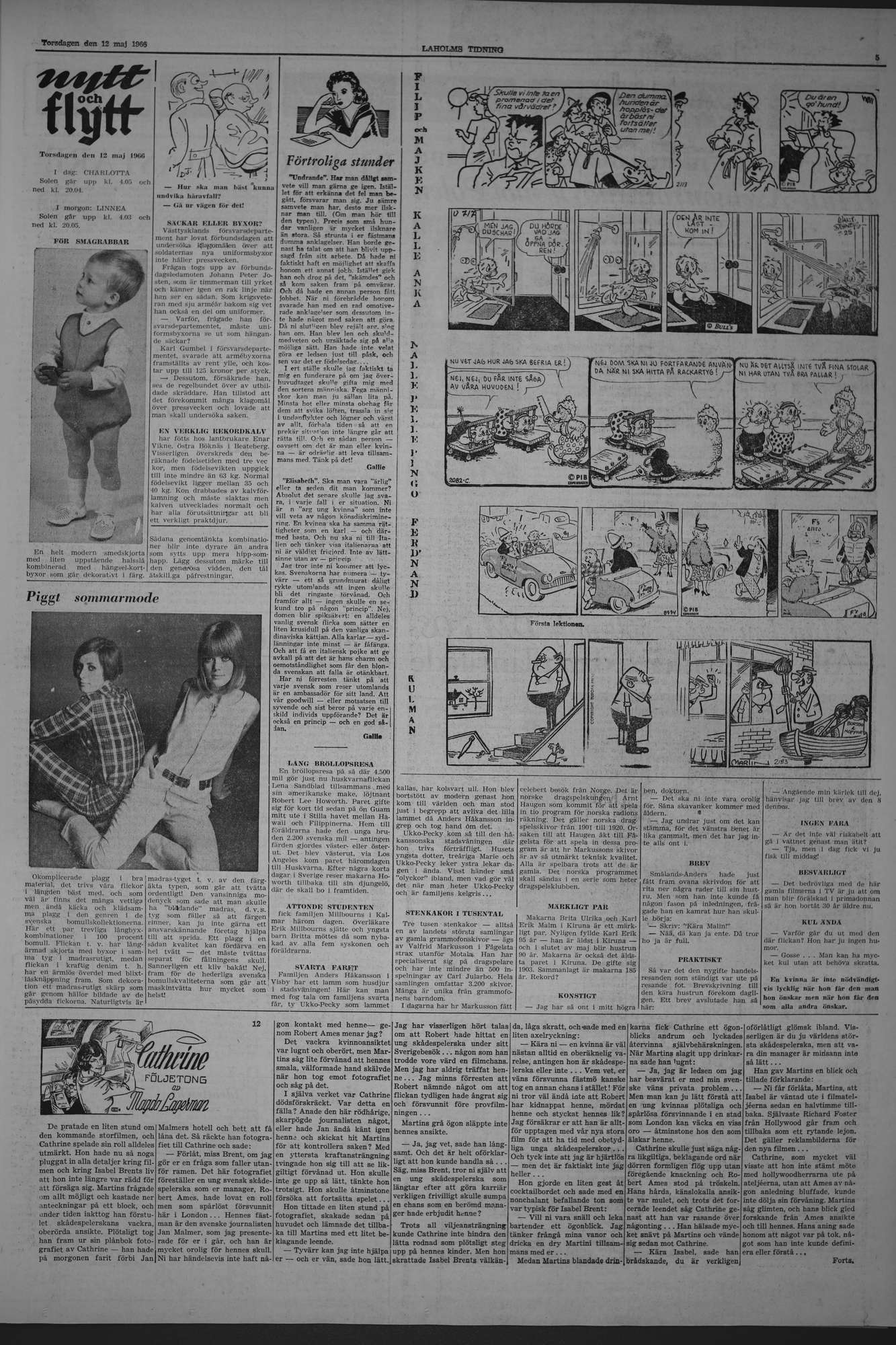 Laholms Tidning Torsdag 12 maj 1966, sida 5