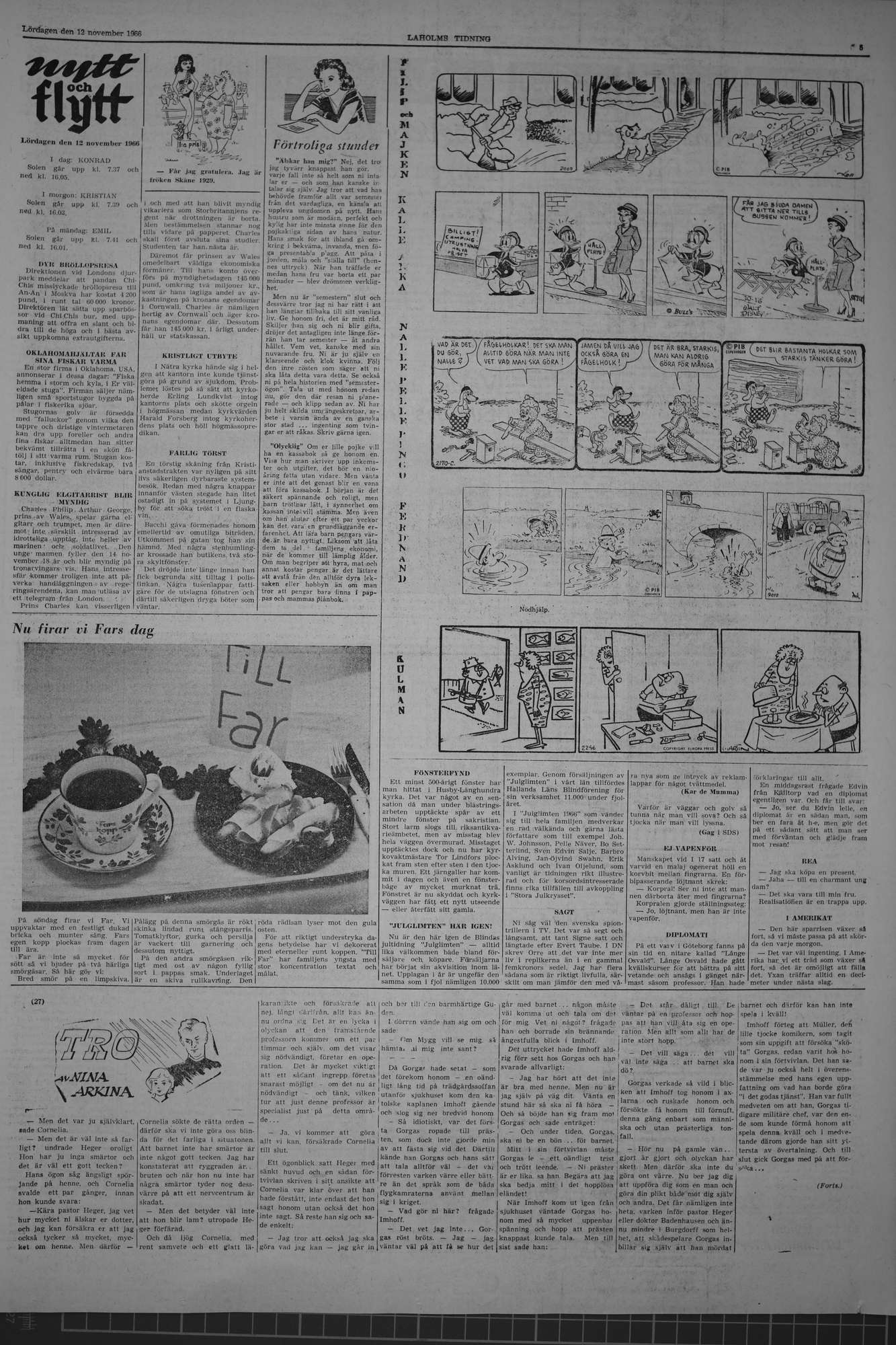 Laholms Tidning Lördag 12 november 1966, sida 5