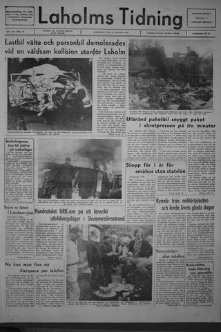 Förstasidan, Lördag 13 augusti 1966