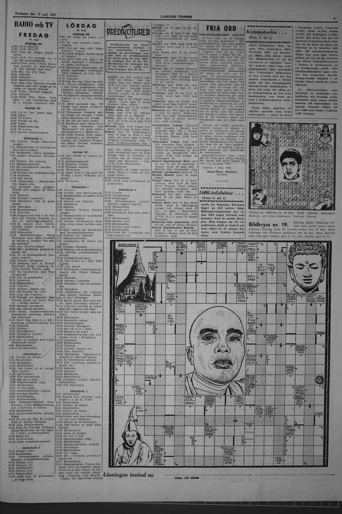 Laholms Tidning Fredag 13 maj 1966, sida 7