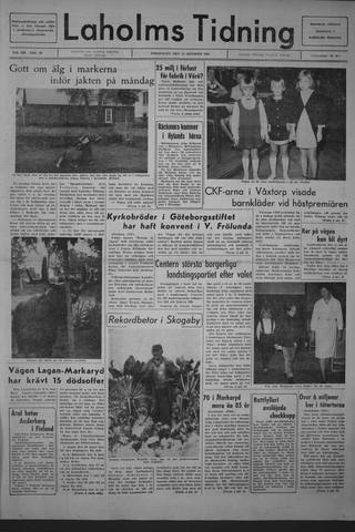 Förstasidan, Torsdag 13 oktober 1966