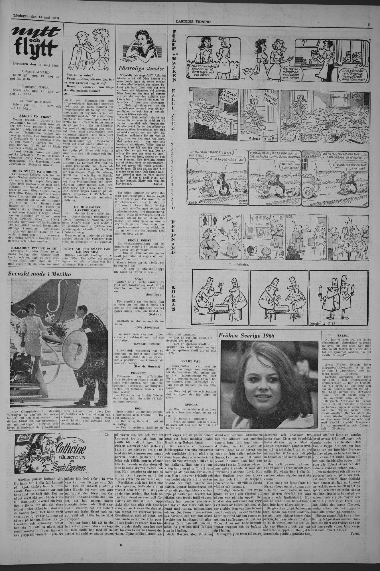 Laholms Tidning Lördag 14 maj 1966, sida 5