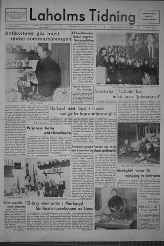 Förstasidan, Måndag 14 november 1966