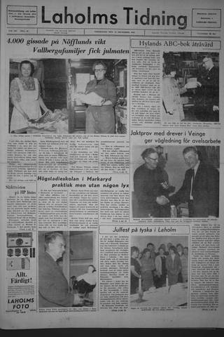 Förstasidan, Torsdag 15 december 1966