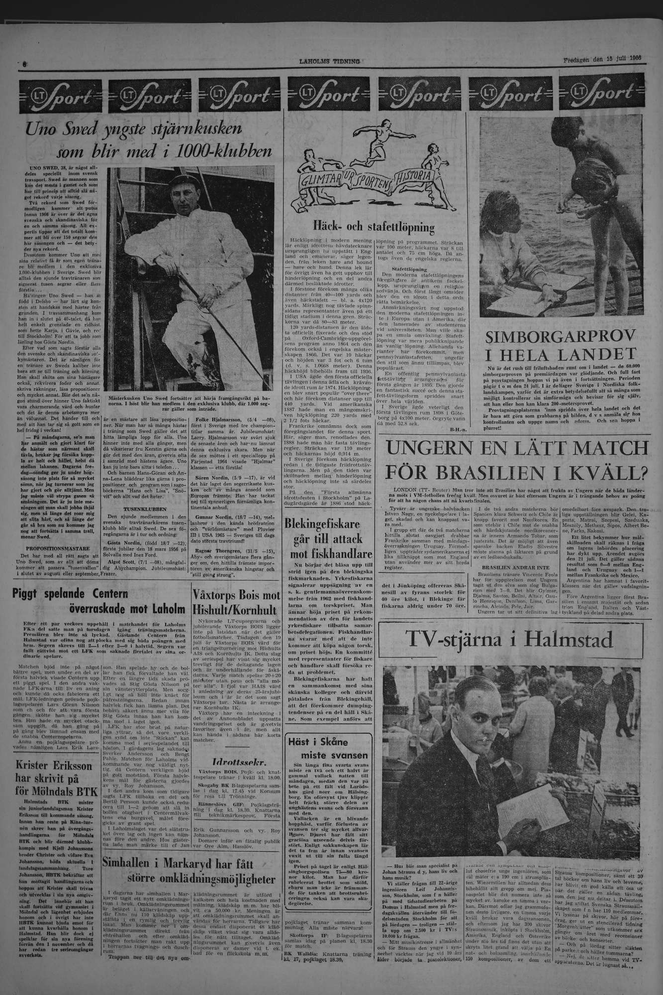 Laholms Tidning Fredag 15 juli 1966, sida 6