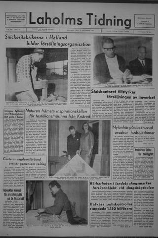 Förstasidan, Tisdag 15 november 1966