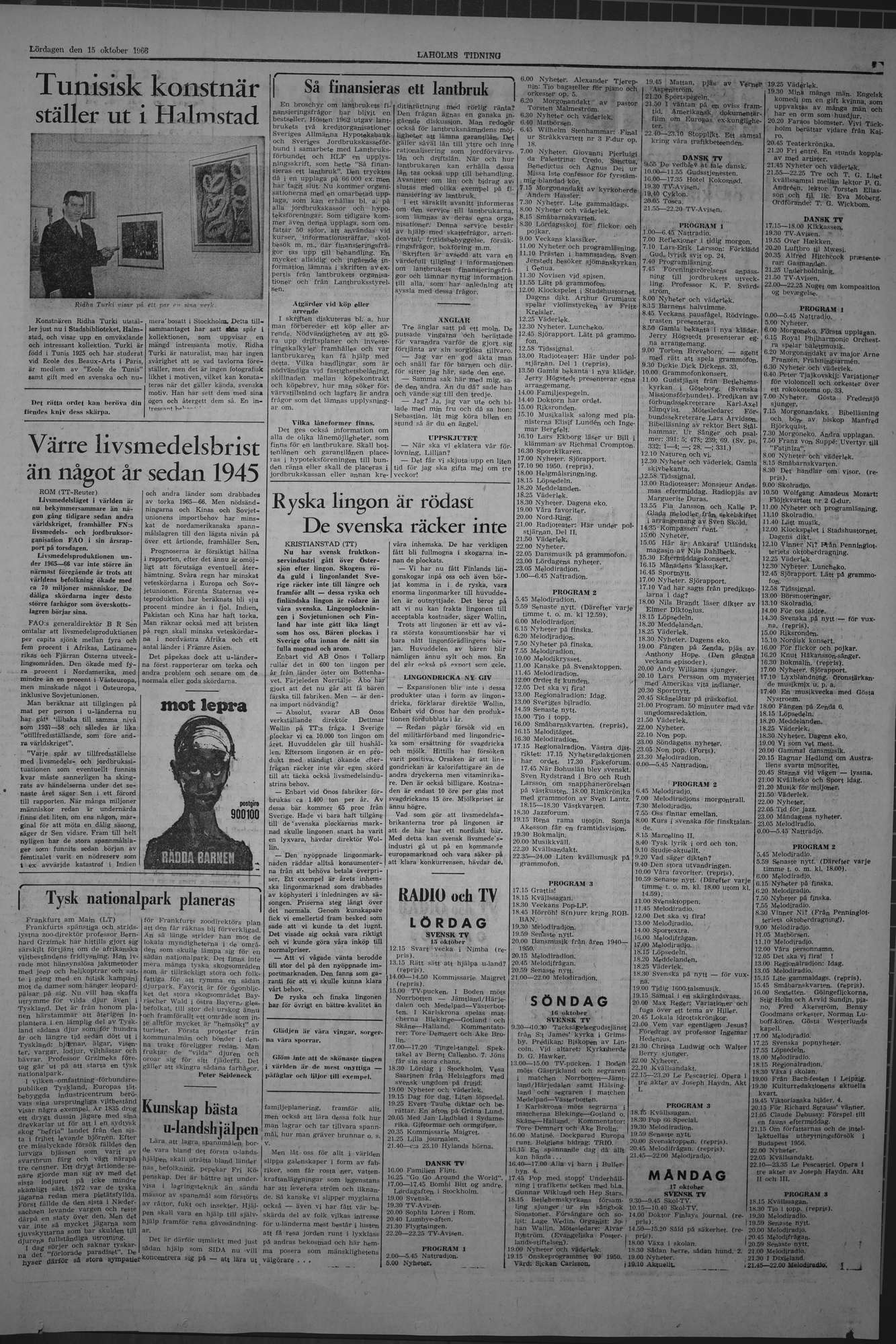 Laholms Tidning Lördag 15 oktober 1966, sida 7
