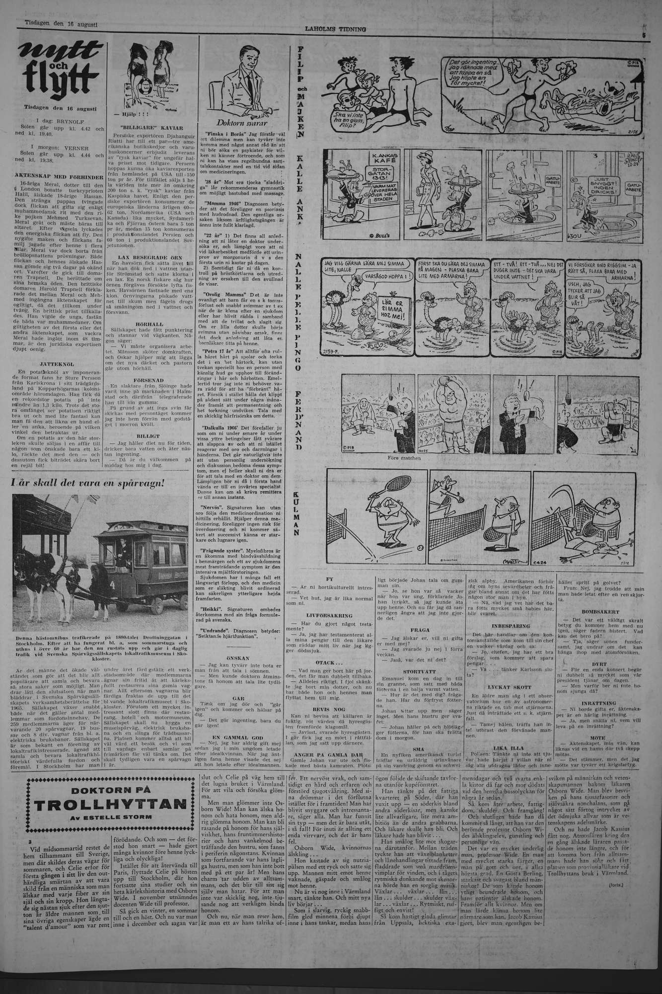 Laholms Tidning Tisdag 16 augusti 1966, sida 5