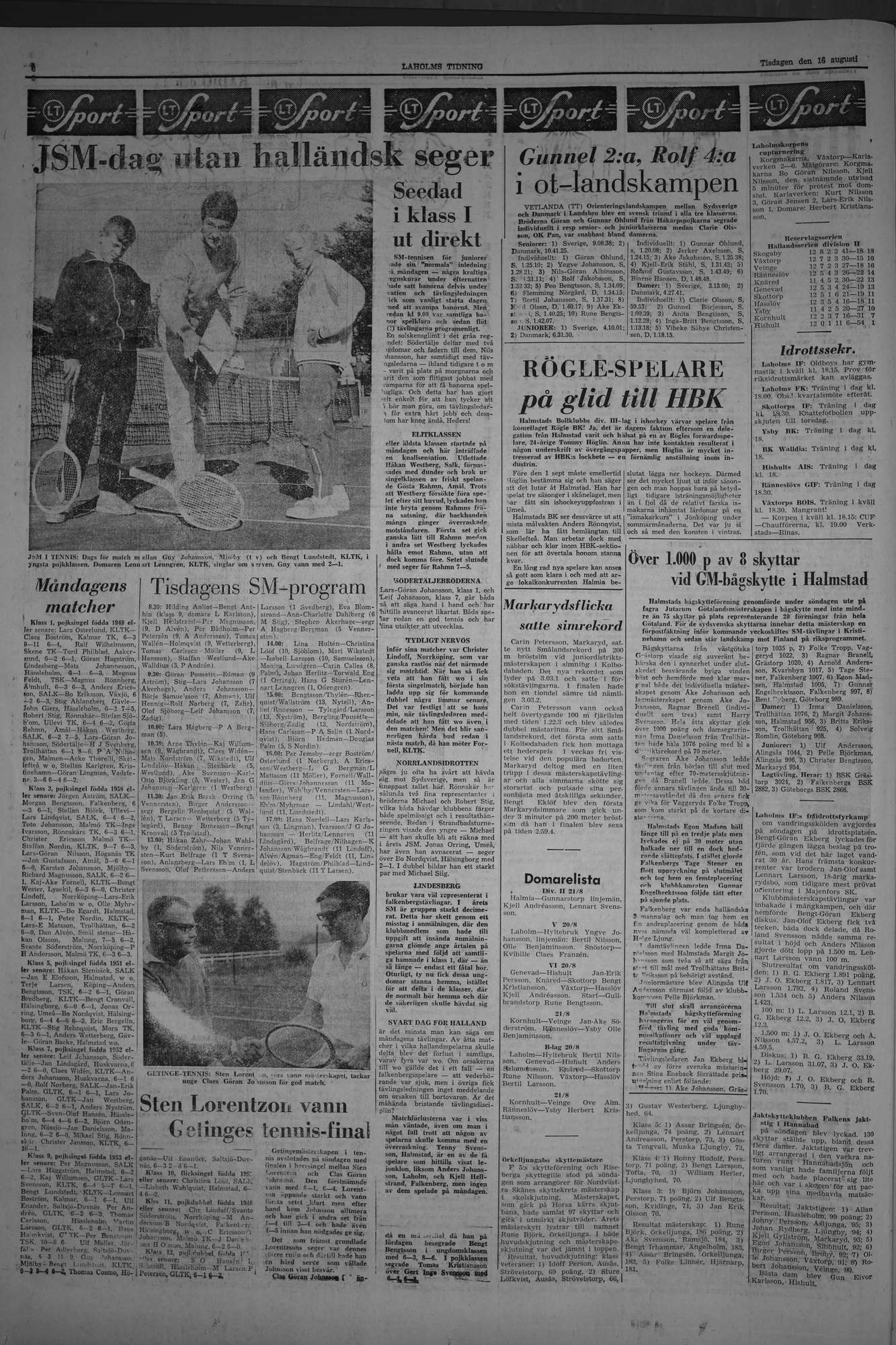Laholms Tidning Tisdag 16 augusti 1966, sida 6