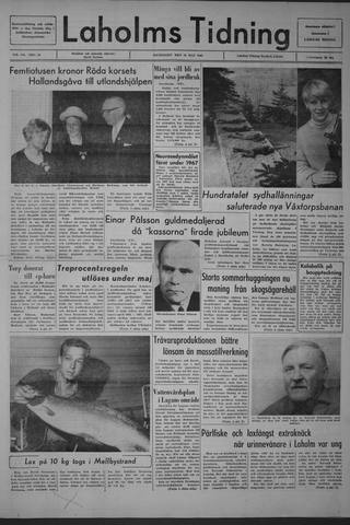 Förstasidan, Måndag 16 maj 1966
