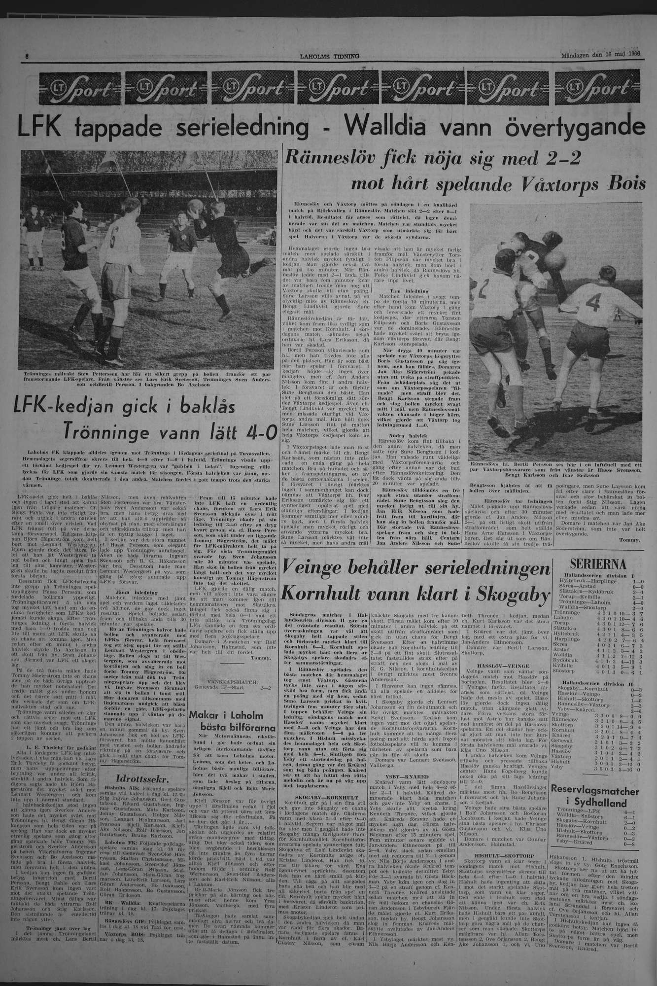 Laholms Tidning Måndag 16 maj 1966, sida 6