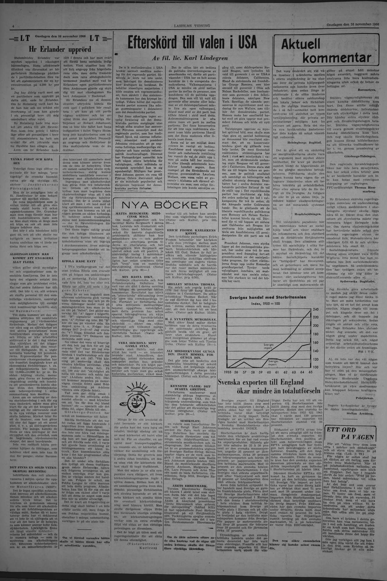 Laholms Tidning Onsdag 16 november 1966, sida 6