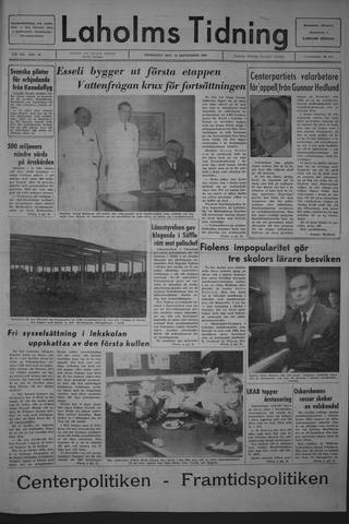 Förstasidan, Fredag 16 september 1966
