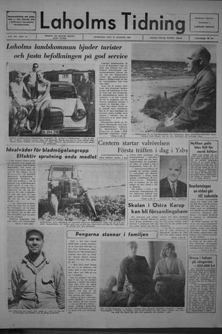 Förstasidan, Onsdag 17 augusti 1966