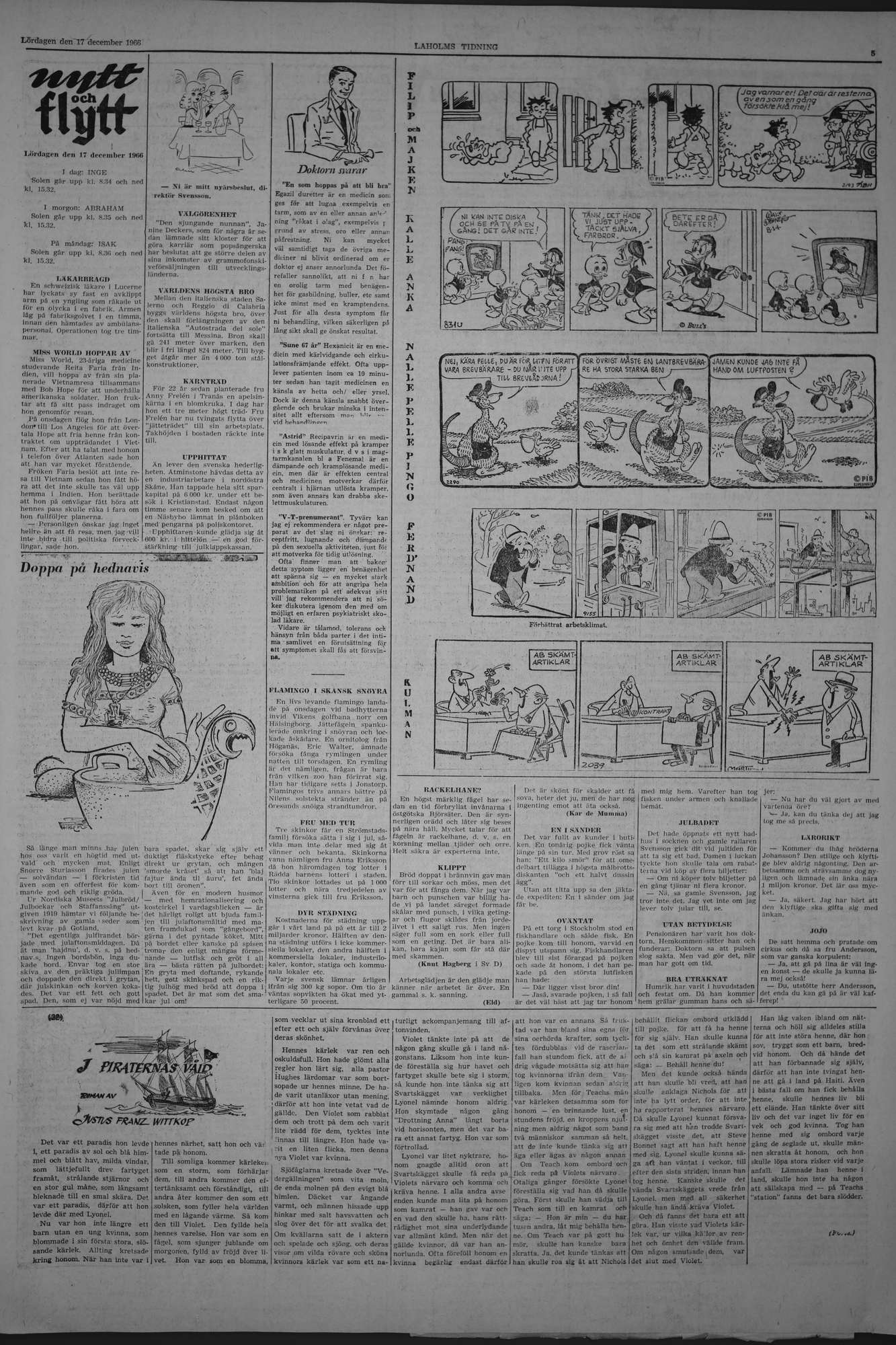 Laholms Tidning Lördag 17 december 1966, sida 5