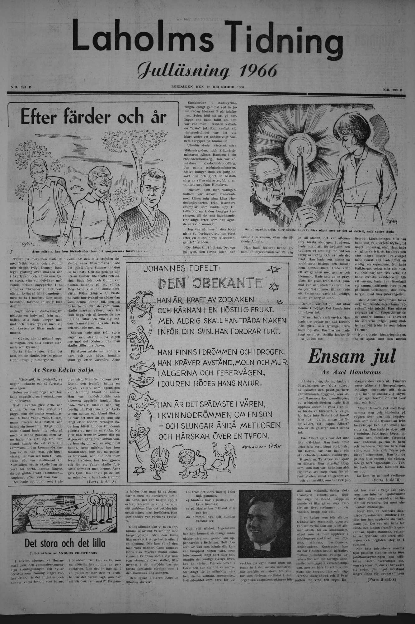 Laholms Tidning Lördag 17 december 1966, sida 9