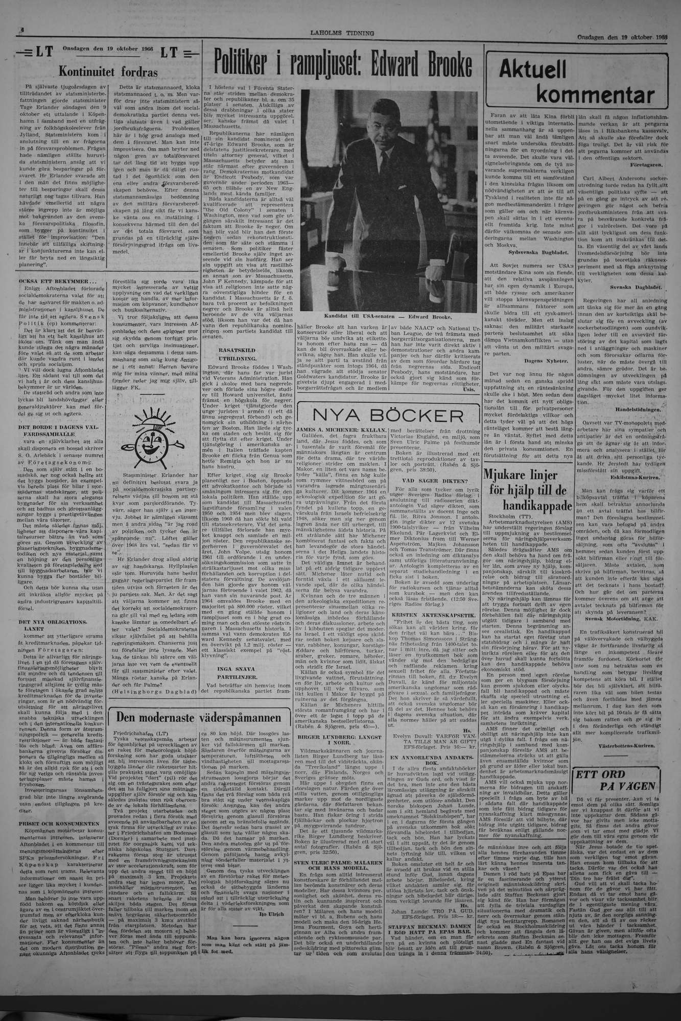Laholms Tidning Onsdag 19 oktober 1966, sida 4