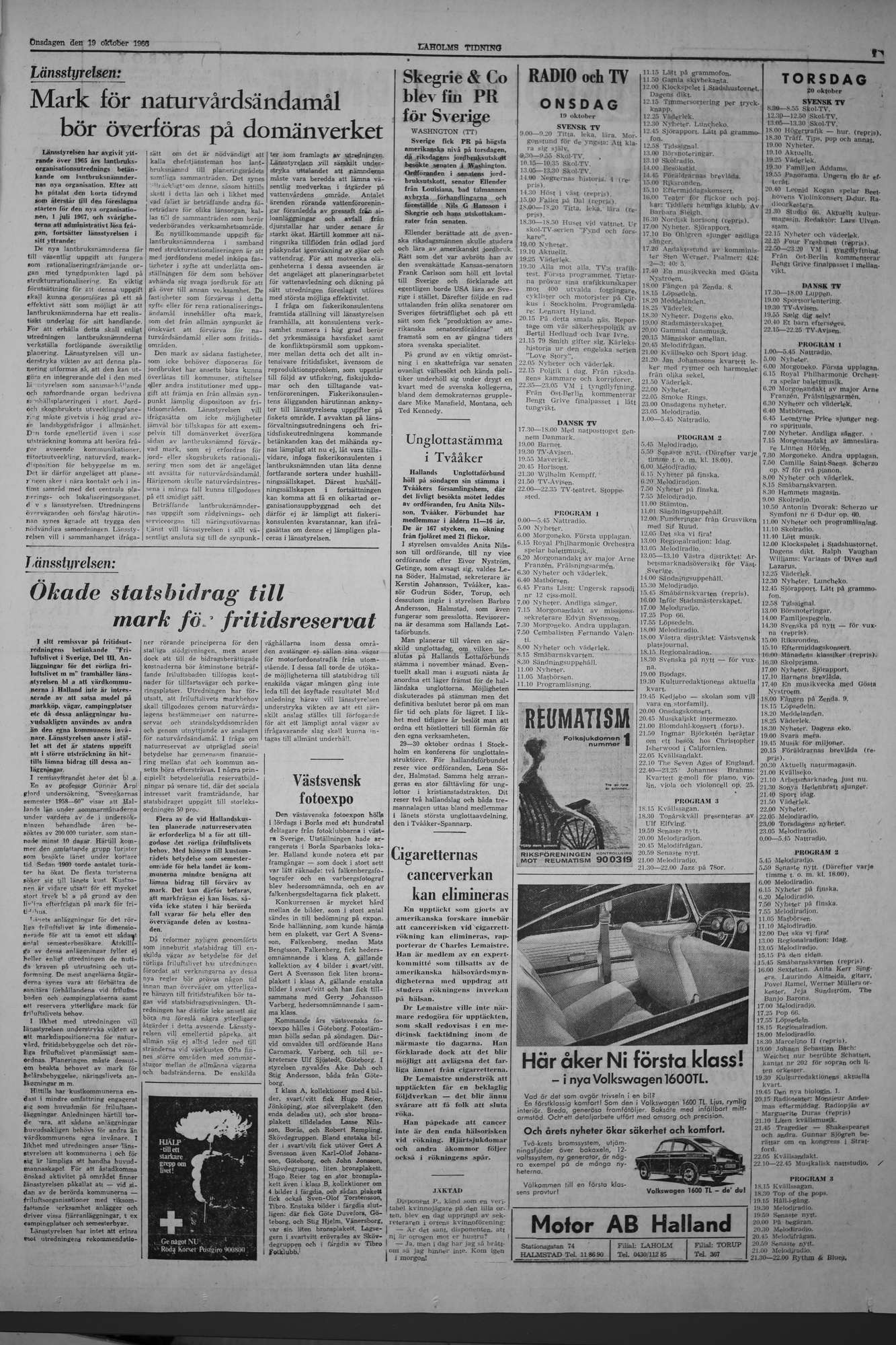Laholms Tidning Onsdag 19 oktober 1966, sida 7