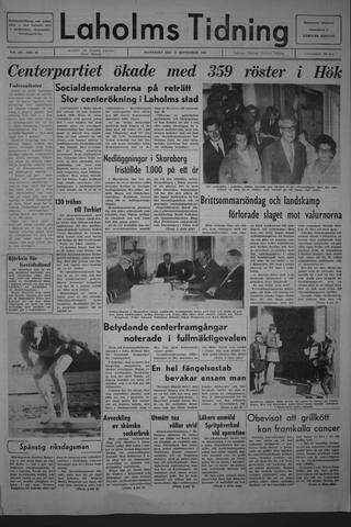 Förstasidan, Måndag 19 september 1966