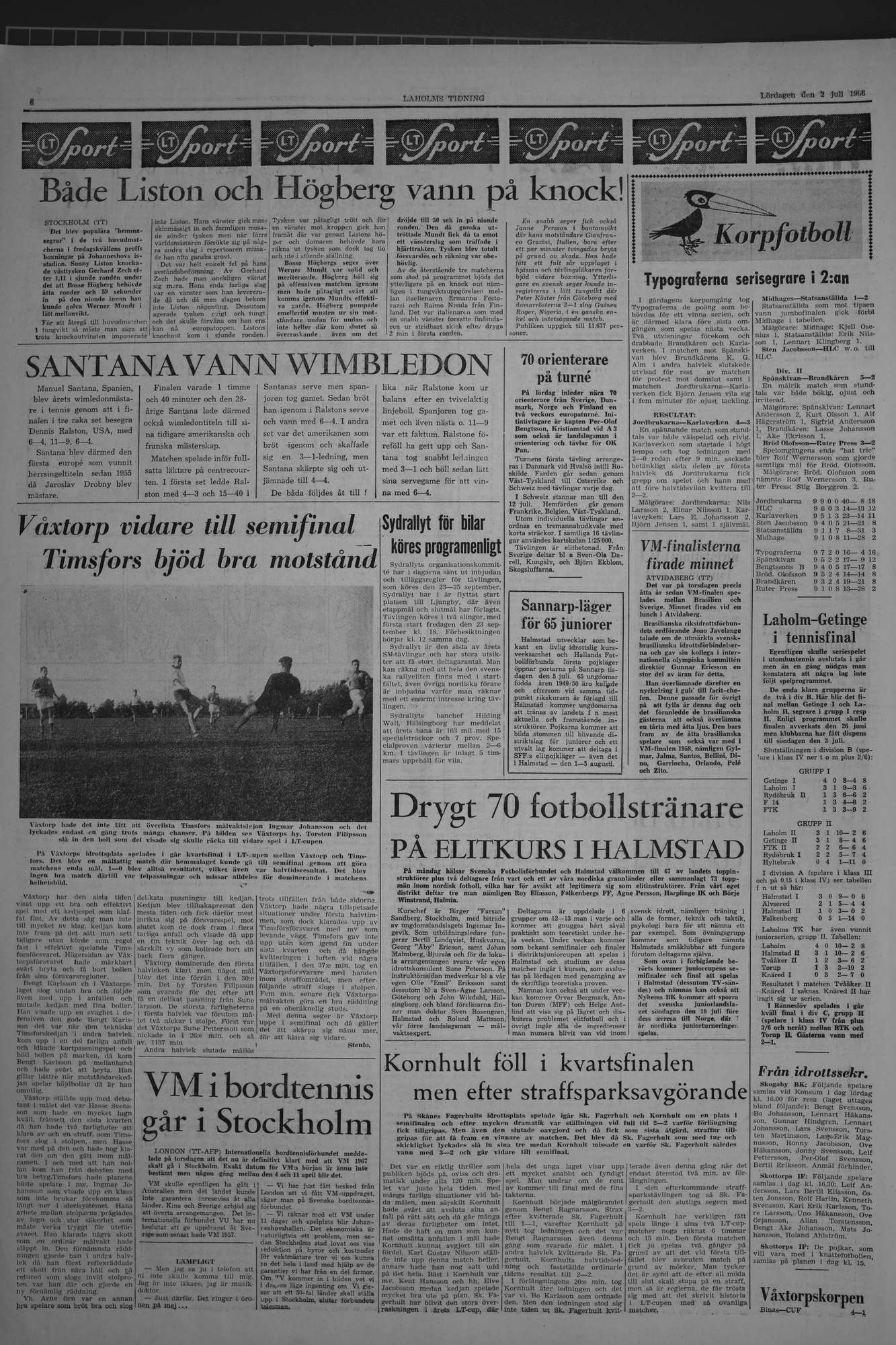 Laholms Tidning Lördag 2 juli 1966, sida 6