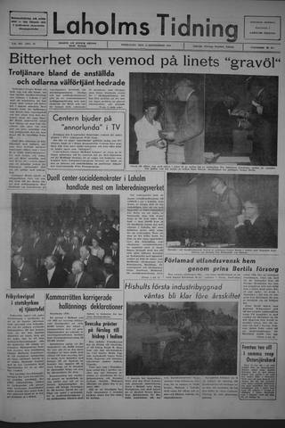 Förstasidan, Fredag 2 september 1966