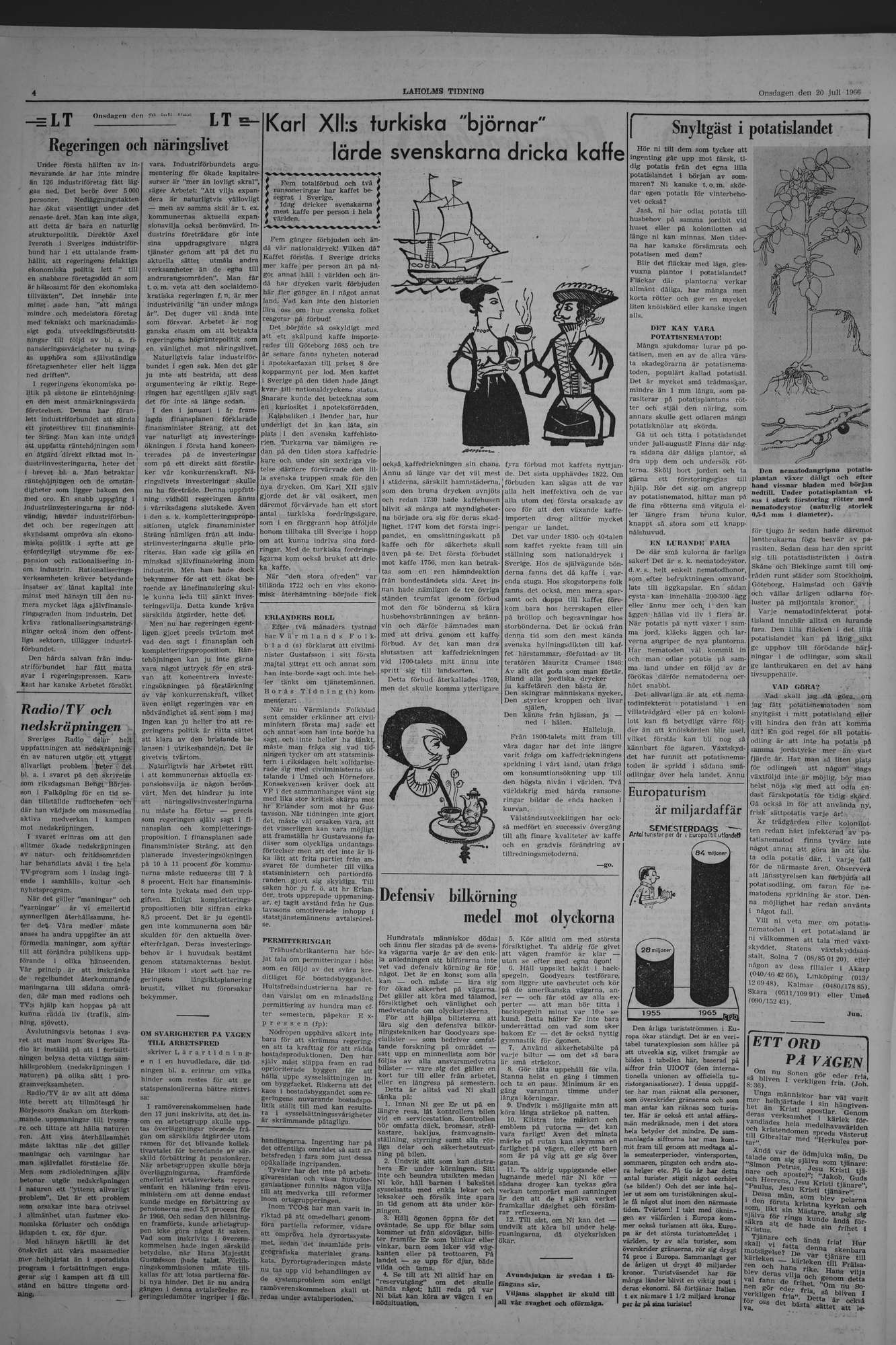 Laholms Tidning Onsdag 20 juli 1966, sida 4