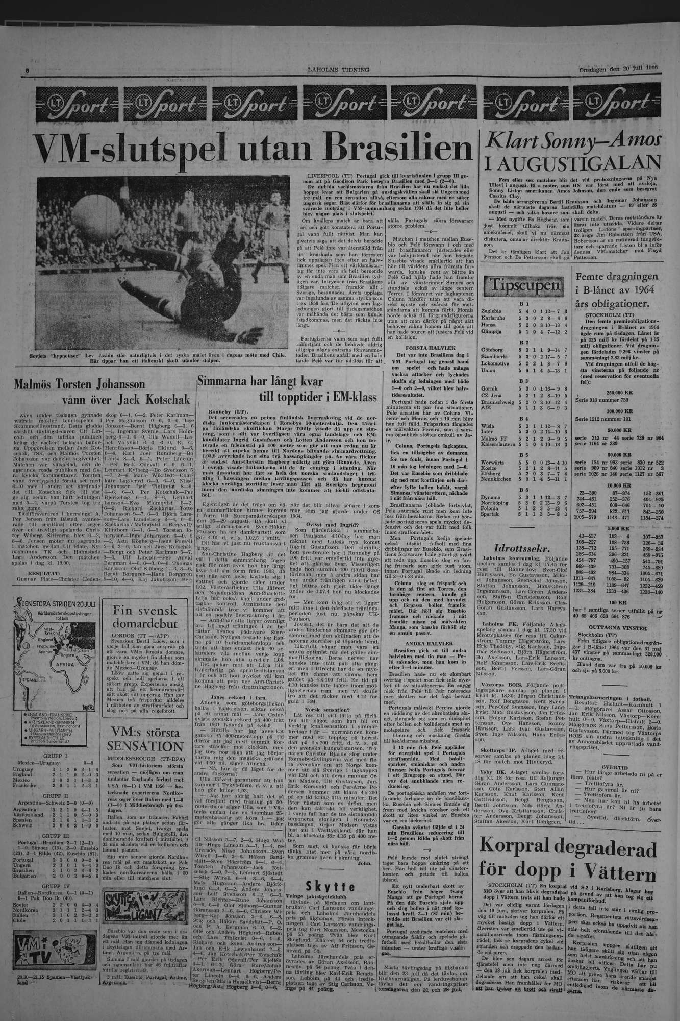 Laholms Tidning Onsdag 20 juli 1966, sida 6