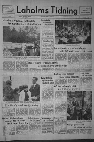 Förstasidan, Fredag 20 maj 1966