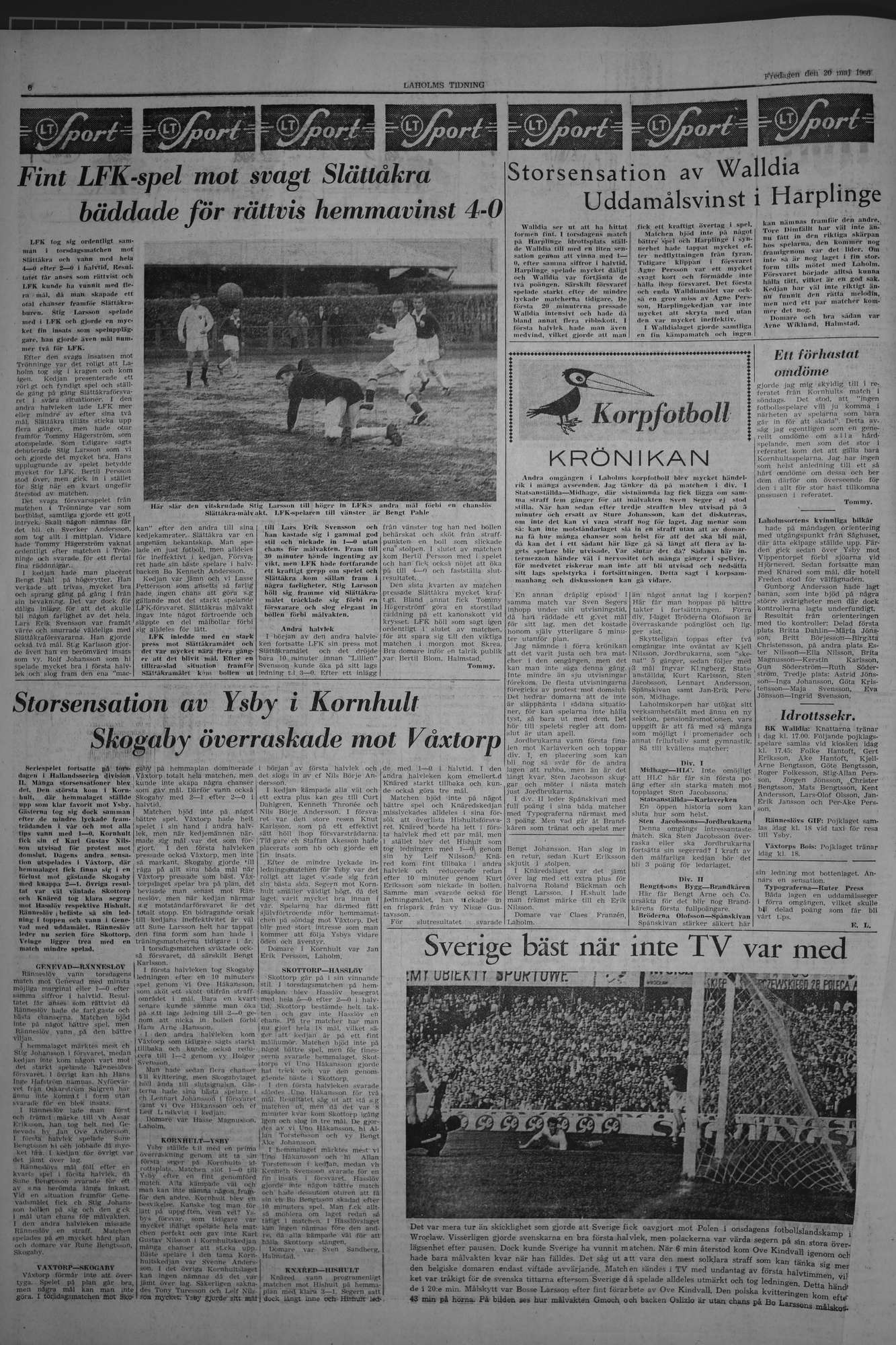Laholms Tidning Fredag 20 maj 1966, sida 6